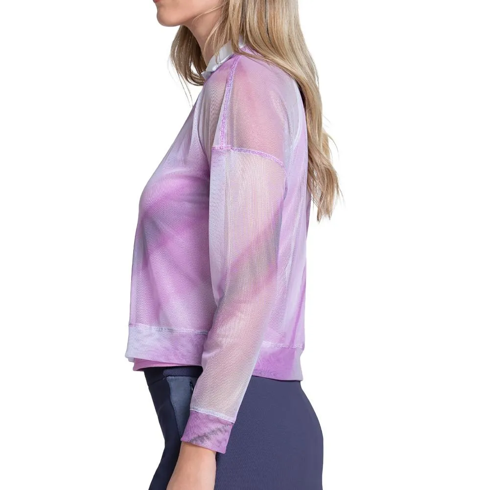 Women's Mystic Petal Long Sleeve Tennis Top Pink